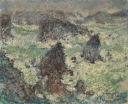 Claude Monet Tempete sur les Cotes de Belle lle Sweden oil painting artist